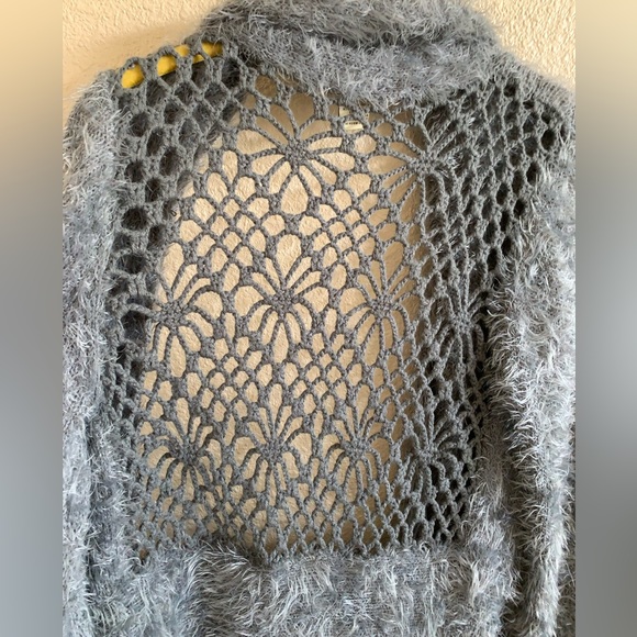 Fuzzy Knit Floral Cottagecore Duster🌴 - Picture 5 of 6